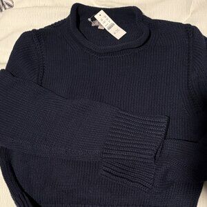 J. Crew Women's Navy Crew Neck Sweater